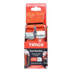 Timco Cam Buckle Tie Down 2 Pack 5m